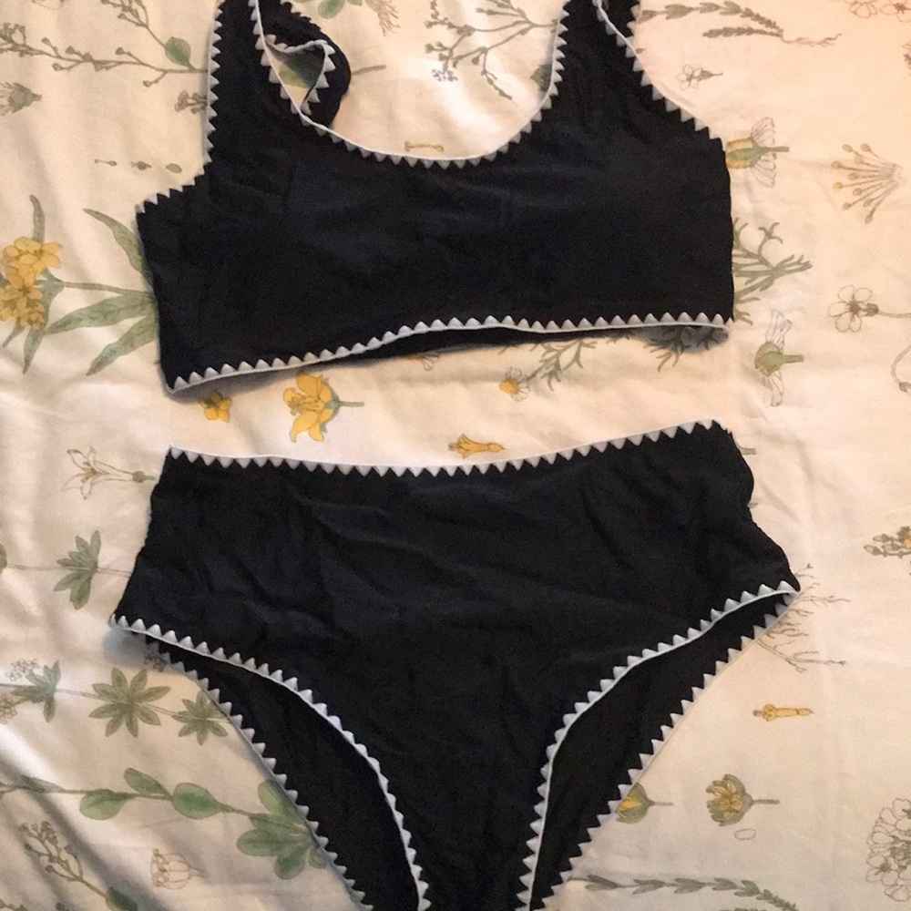 Black and White Bikini Shein